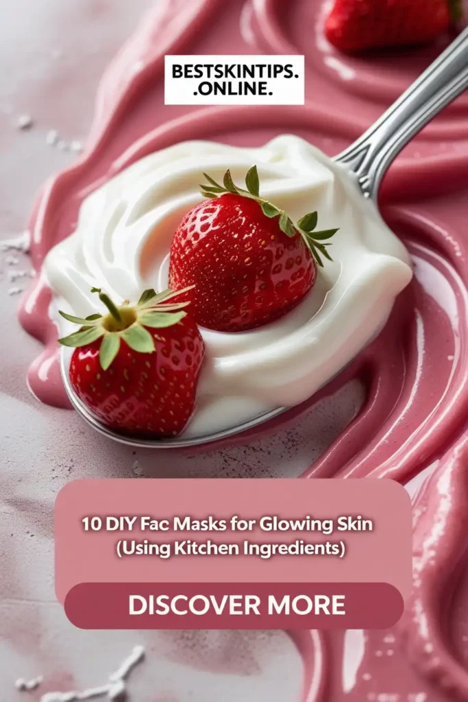 Greek Yogurt + Strawberry Mask (Pore Refining)