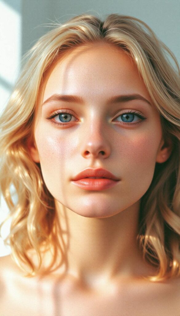 tired eyes vs. brightened under-eyes after using caffeine eye cream.